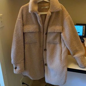 Beautiful Cream Mid Length Jacket!